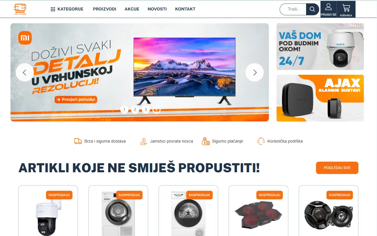 HRX Store e-commerce solution